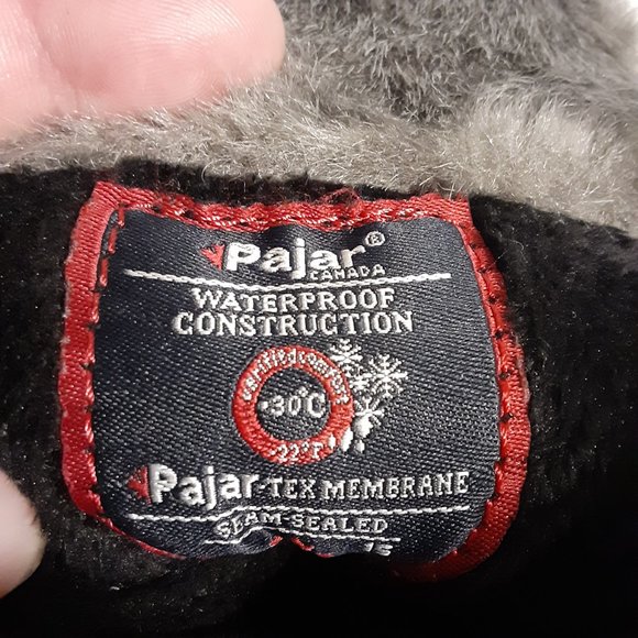 Pajar Canada Women's Black Winter Waterproof Boots Size 8 - Picture 8 of 10